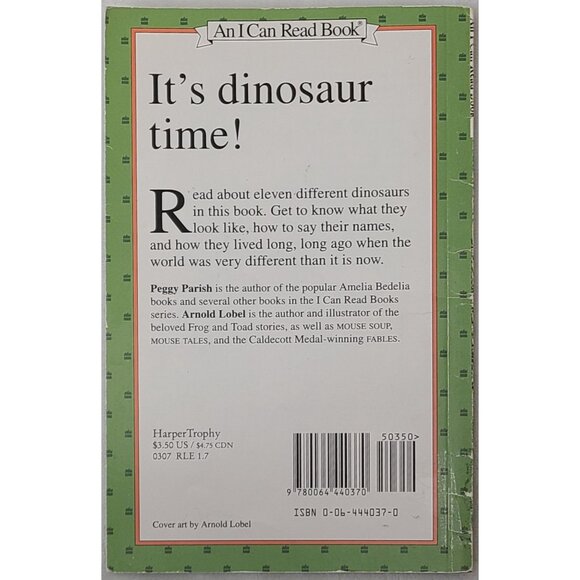 Dinosaur Time Peggy Parish Paperback Childrens Book HarperTrophy 1983 - Picture 2 of 8